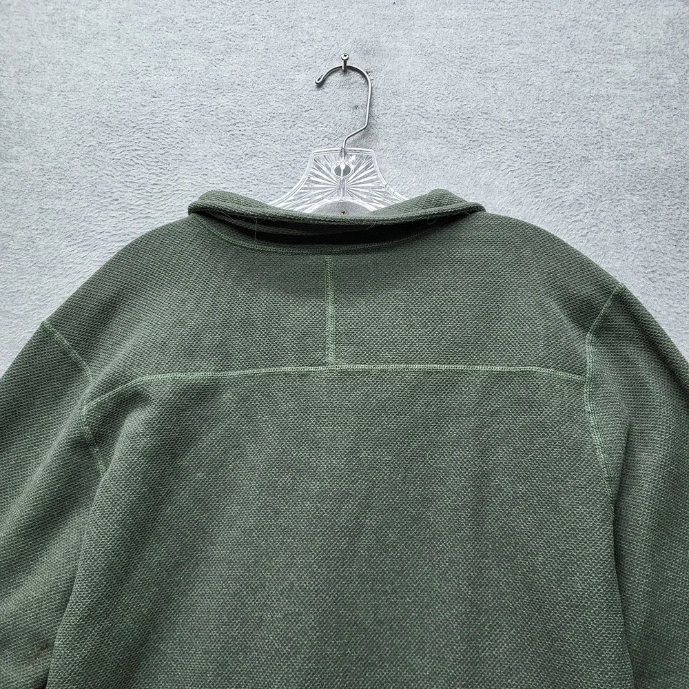 The North Face Men Jacket L Green Glacier Logo Embroidery Fleece Activewear